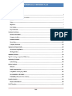 Supermarket Business Plan Summary