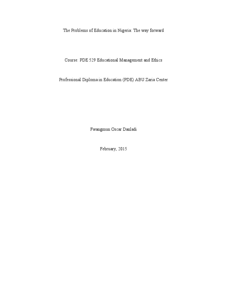 Education Challenges and Solutions in Nigeria | PDF | Schools | Teachers