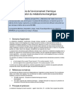 Malchaire Iso8996 Metabolisme