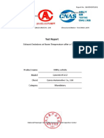 Test Report: Exhaust Emissions at Room Temperature After A Cold Start