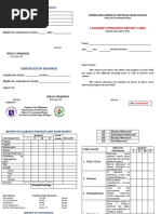 DepEd School Form 9 (SF9) | PDF