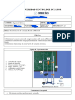 Informe N°13 - Transformacion de La Energia