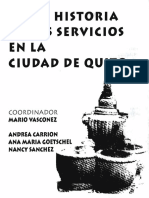 Breve Historia de Los Servicios en La Ciudad de Quito