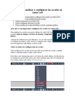 Cómo Personalizar y Configurar Las Escalas en AutoCAD