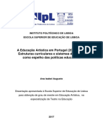 Dissertacao Mestrado - A Educação Artística em Portugal (2006-2016)