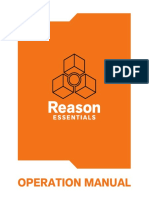 Reason Essentials Operation Manual