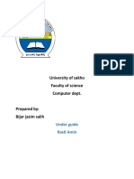 University of Zakho Faculty of Science Computer Dept.: Under Guide Rasti Amin