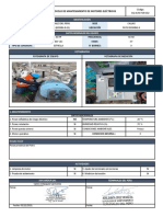 Protocolo de Mantenimiento de Motores Eléctricos: Cliente Sede TAG Ubicación
