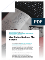 Gas Station Business Plan Sample