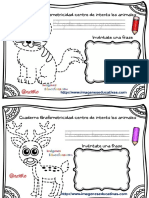 Cuadernillo de Grafomotricidad Animales Siluestas PDF
