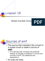DC Circuits Chapter: Sources of EMF and Resistors in Series