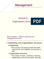 Management: Organization Structure