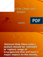 Risk Observatory System APRMS