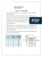 Sheet (3) - Permeability