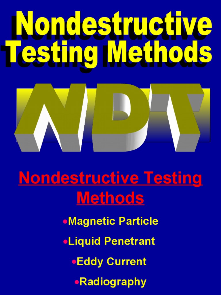 NDT | PDF | Materials | Tests