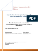 Accords Bilatéraux de Coproduction Cinématographique en Côte D'ivoire: Contextes Et Pratiques