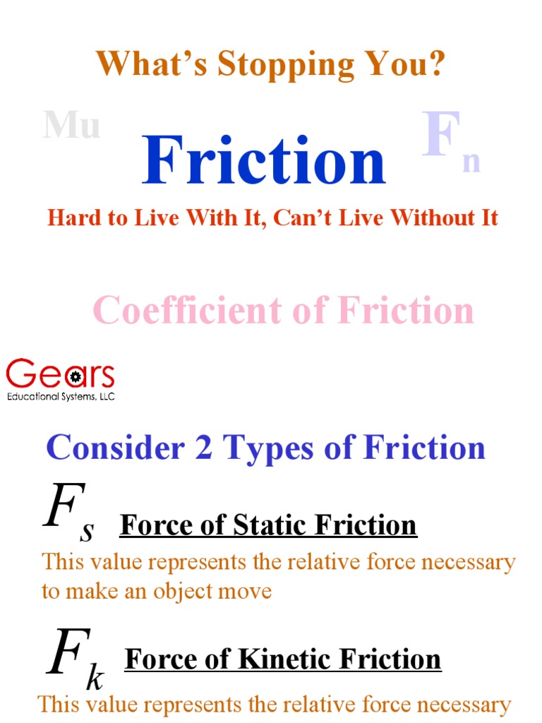 Friction Rev 2 | PDF | Friction | Force