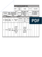 Activity Based Risk Assessment Sample