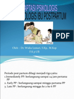 Adaptasi Psikologis Dan Fisiologis Ibu Postpartum