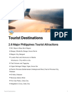 Tourist Destinations: 2.6 Major Philippines Tourist Attractions