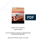 MATEC Web of Conferences Volume 280 (2019) : Banjarmasin, Indonesia, October 11-12, 2018
