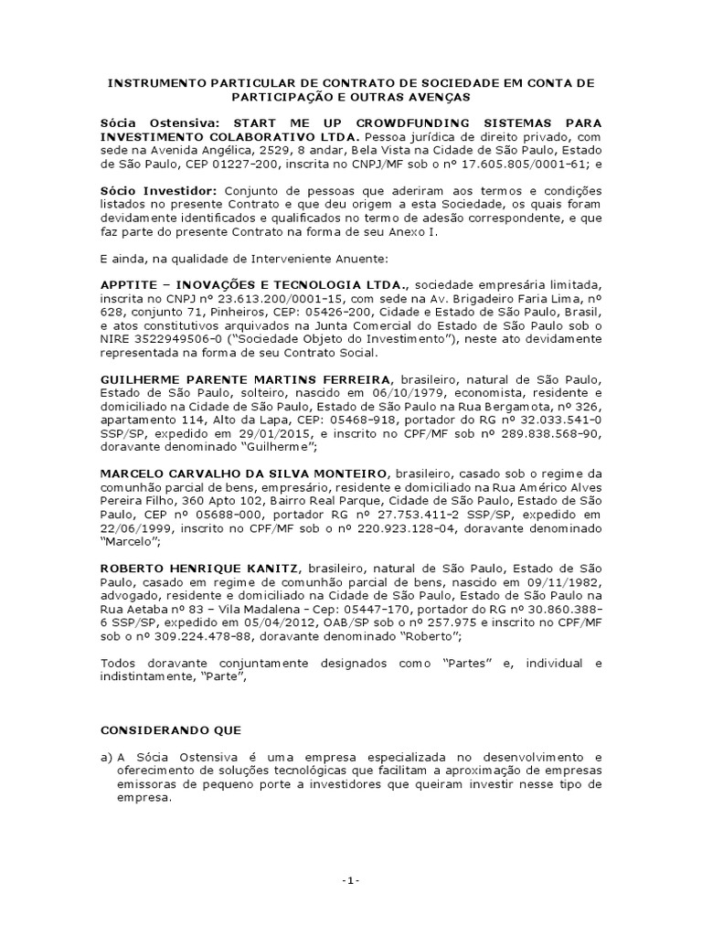 Contrato Modelo BB | PDF | Investimentos | Lei das Obrigações