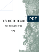 Resumo de regras de RPG de terror