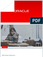 New Features Oracle Expenses