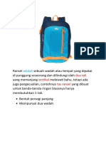 Adalah: Dua Tali Vertikal Tas Ransel