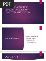Arduino Based Hand Gesture Control of Computer Application