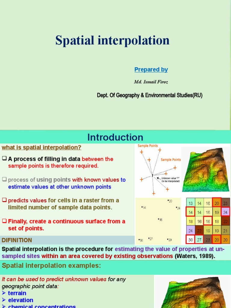 Spatial Interpolation | PDF