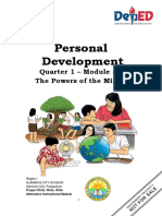 Personal Development: Quarter 1 - Module 5: The Powers of The Mind