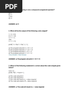 Which of The Following Is Not A Compound Assignment Operator?