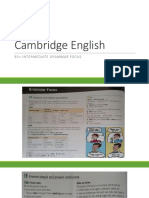 Cambridge English B1 M Grammar Focus