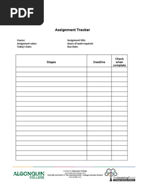 TLP- Test and Assignment Tracker