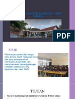 MMD Musyawarah Masyarakat Desa