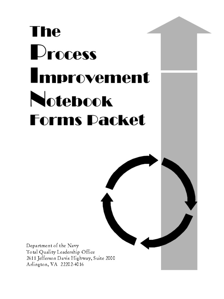 The Process Improvement Notebook (PIN) - Forms | PDF