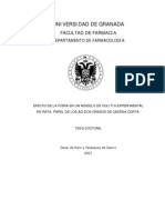 Tesis Doctoral: Efecto de La Fibra en Un Modelo de Colitis Experimental en Rata