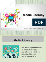 Media Literacy - Richard Estrada (BEED 3B)