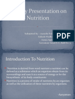 Presentaion On Nutrition
