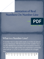 Aarushi Patidar PPT On Representation of Real Numbers On Number Line