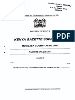Kenya Gazette Supplement: Special Issue