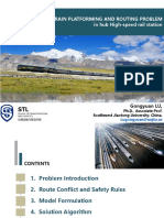 #Optimizing TRAIN PLATFORMING AND ROUTING PROBLEM in Hub High-Speed Rail Station