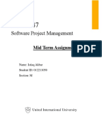 Software Project Management: Mid Term Assignment