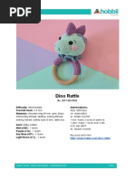 Free Crochet Bear Rattle Pattern | PDF | Crochet | Folk Art