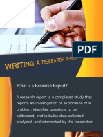 Lecture 18. Research Report Writing