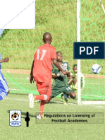 Regulations On Licensing of Football Academies