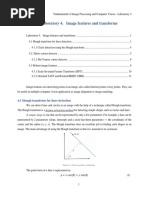 Laboratory 4. Image Features and Transforms: 4.1 Hough Transform For Lines Detection