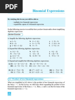 Algebraic Expressions Worksheet | PDF | Area | Multiplication