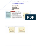 4.1 Relating Graphs and 4.2 Patterns and Linear Functions